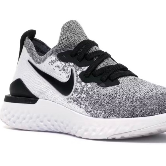 Nike Epic React Flyknit 2 White Pure Platinum Women’s Size 12 - Picture 1 of 8